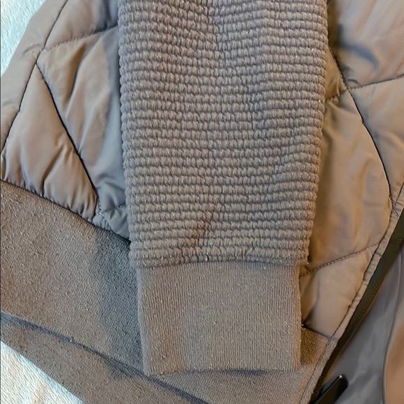 Marc New York Mixed Material Quilted Puffer Jacket with Ribbed Knit Sleeves - Picture 12 of 16